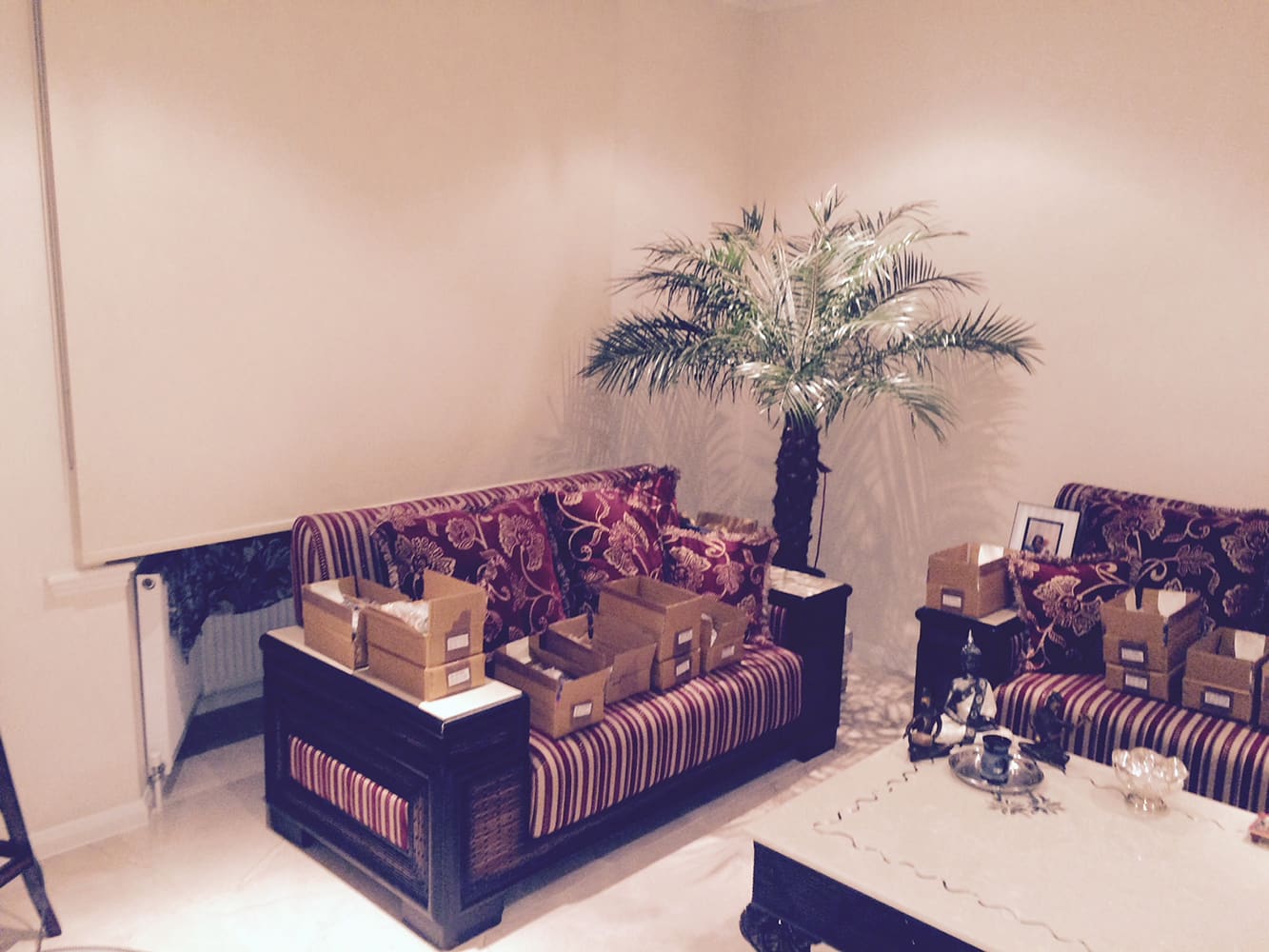Completed open-plan living space after refurbishment